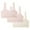 Hot Pink, variant on Cotton Girls Training Bra - 3 Packs Crop Cami Training Bras for Girls with Straps Cotton Bra Beige 7-13 Years
