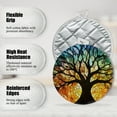 thumbnail image 3 of 4 PCS Pot Holders for Kitchen,Potholders Sets with Hook for Oven,Cooking,Baking,Tree Of Life With Branches, 3 of 7