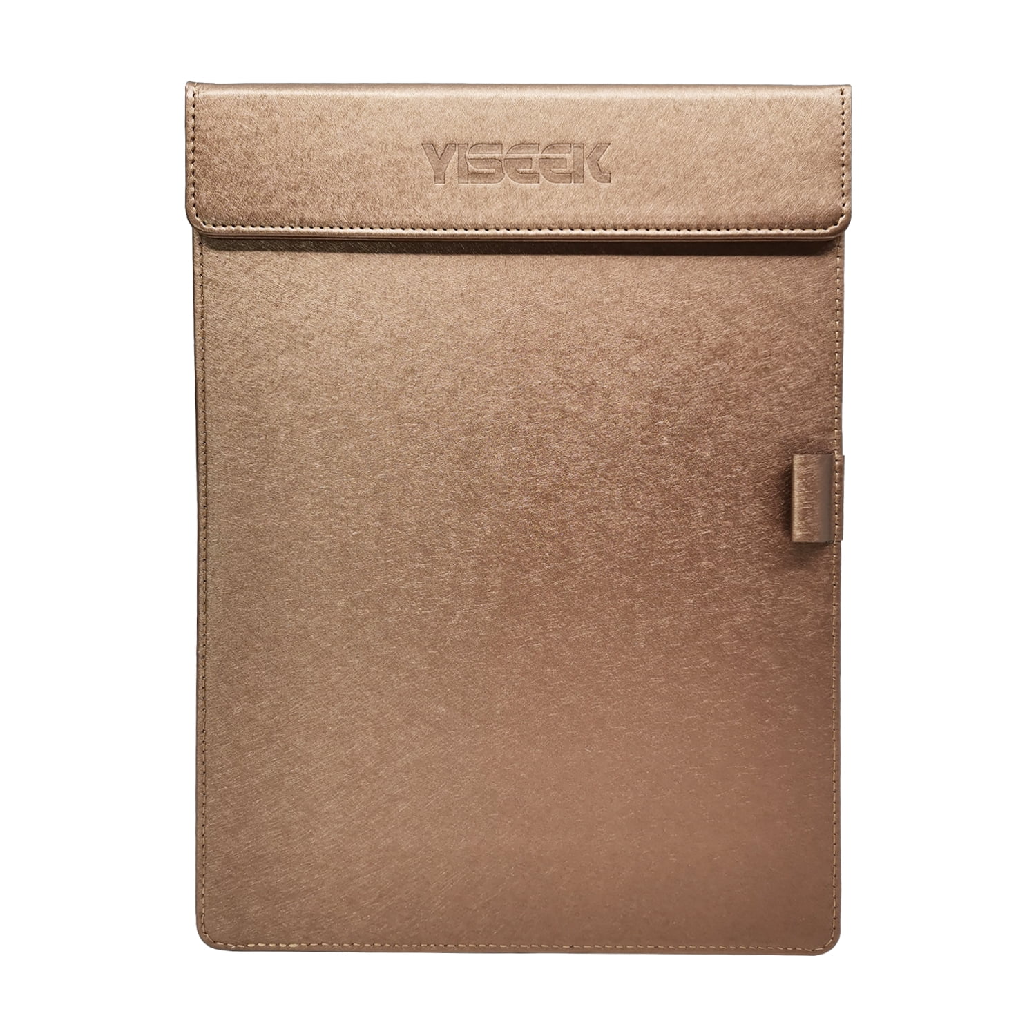 YISEEK Clipboards with Strong Clip, Pearlescent Colors PU Clip