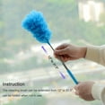 thumbnail image 4 of Uxcell 12" to 31.5" Microfiber Cleaning Duster, Washable Extendable Brush Blue 2Pack, 4 of 5