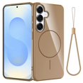 thumbnail image 1 of For Samsung Galaxy S25 Magnetic Case Compatible with MagSafe TPU Phone Back Cover with Lanyard - Bla, 1 of 5