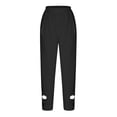 thumbnail image 6 of Tbopshirt Linen Pants Women Plus Size,Womens Fashion Casual Pants Gifts for Women,Loose Cotton and Linen Pocket Solid Color Trousers Pants, 6 of 6