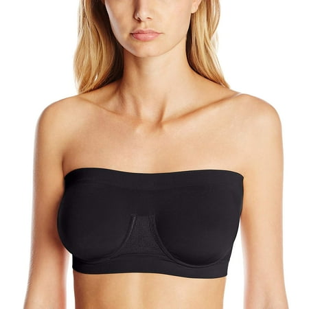 

RHONDA SHEAR Black Ahh Angel Seamless Bandeau Bra US XSmall UK XSmall NWOT