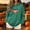 Army Green, variant on Ynynloco Halloween Sweatshirts Women Cute Ghost Shirt: Oversized Fall Pumpkin Sweater Spooky Hoodie Top