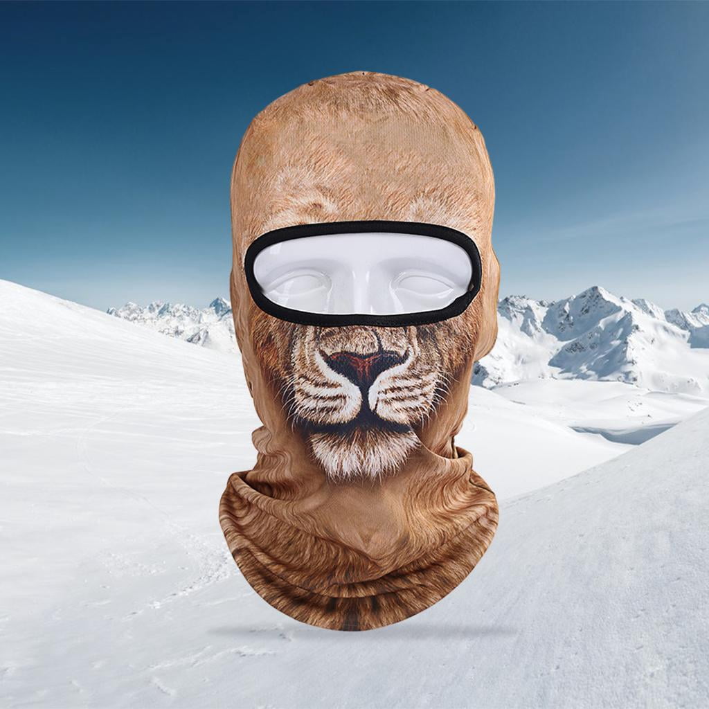 harayaa 2x Funny 3D Cycling Ski Hat Balaclava Animal Full Face Mask 1 Hole for Sports Outdoor