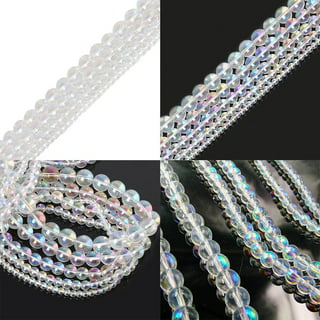 2 Beading Mats 8 x 8 & 7 Strands Glass & Chip Beads Various Colors and  Sizes