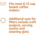 thumbnail image 3 of 200 Count White Basket Coffee Filters for 8-12 Cup Coffee Makers Fast Brewing No Tear Design, 3 of 4