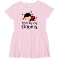 thumbnail image 3 of Inktastic Granna Loves Me Ladybug Girls Baby Dress, 3 of 5