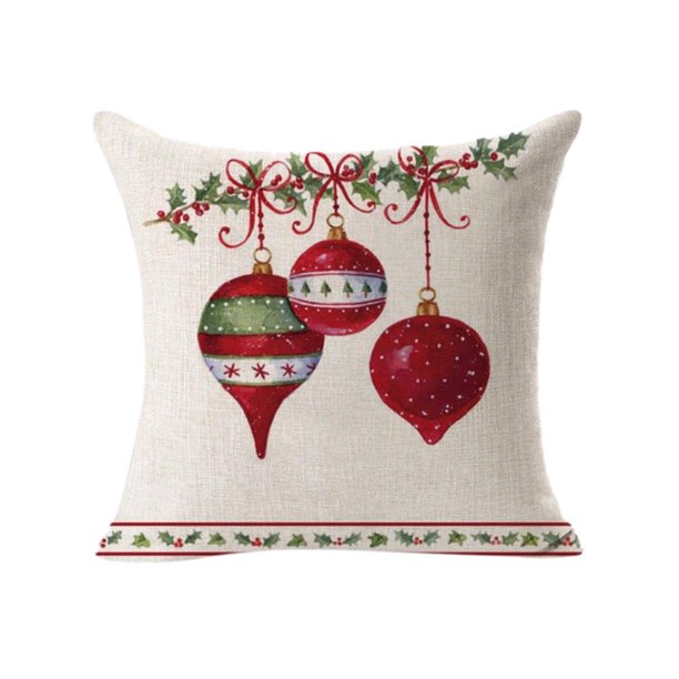 Christmas Festival Cushion Covers Xmas Throw Home Room Decor Soft