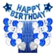 thumbnail image 3 of Injueey 24 Uds globos metálicos corazón estrella azul confeti globo decoración de fiesta de cumpleaños niños adultos bolas de aire Navidad Kits de decoración para fiestas, 3 of 6