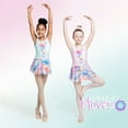 thumbnail image 4 of Rainbeau Moves Girls Dance & Gymnastics Short Sleeve Printed Leotard, XS-XL, 4 of 6