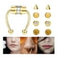 thumbnail image 3 of Anillo  Piercing falso magnético punk Regalos para hombres Mujeres Oro Zulema  Anillo de nariz falso, 3 of 8
