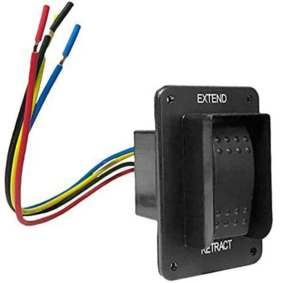 12V Electric Power Stabilizer Jack Switch With Wiring Harness For Trailer Comp