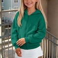 thumbnail image 7 of Hudaneo Kids Girls Zip Up Hoodie Zipper Sweatshirt with Pockets Fall Winter, 5-14 Years, 7 of 7