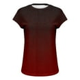 thumbnail image 2 of T-Shirt à Manches Courtes pour Femmes Seductiva Liquidation Ventes Aujourd'hui Aubaines Prime T-Shirt Tricoté à Manches Courtes pour Femmes Haut Doux Extensible Col Rond Blouse Décontractée Polyvalente T-Shirt pour Usage Quotidien, 2 of 7