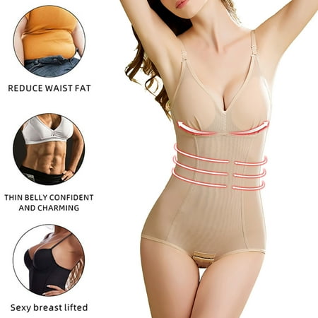

cllios Shapewear for Women Tummy Control Fajas Colombianas Spaghetti Strap One Piece Sexy Slim Fit Bodycon Tank Top Bodysuit Jumpsuit