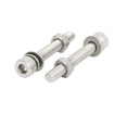 thumbnail image 2 of M5x35mm 304 Tornillo de cabeza hexagonal de acero inoxidable con tuerca y arandela 18 juegos, 2 of 4