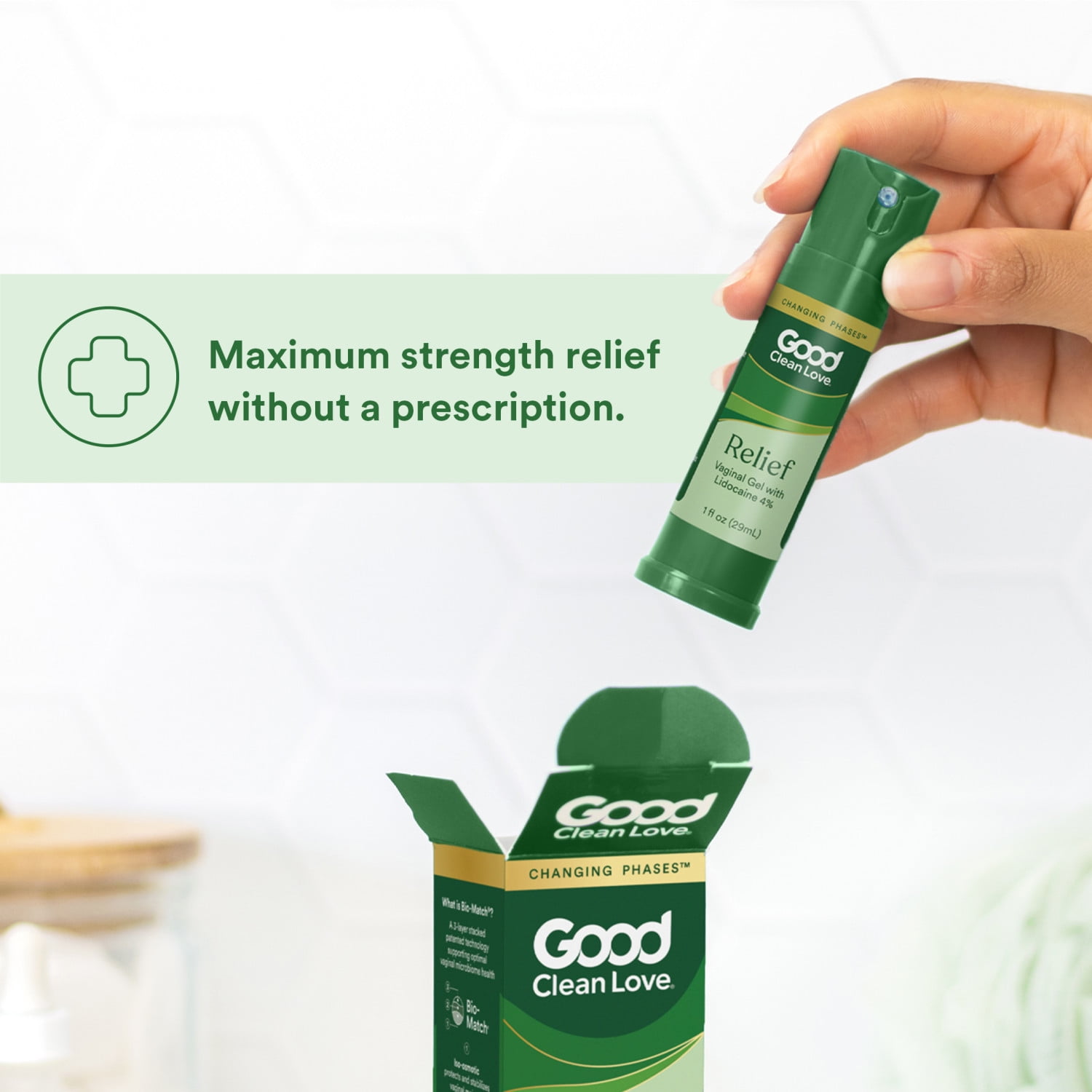 Good Clean Love® Relief Vaginal Gel with Lidocaine, Fast-Acting Itch & Pain Relief