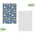 thumbnail image 2 of Kdxio Chicken Family Pattern Golf Towel (24" X 16") with Carabiner Clip - The Convenient Golf Cleaning Towel, 2 of 8