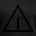 thumbnail image 3 of CafePress - Triangle Icon T Shirt - Women's V-Neck Dark T-Shirt, 3 of 4