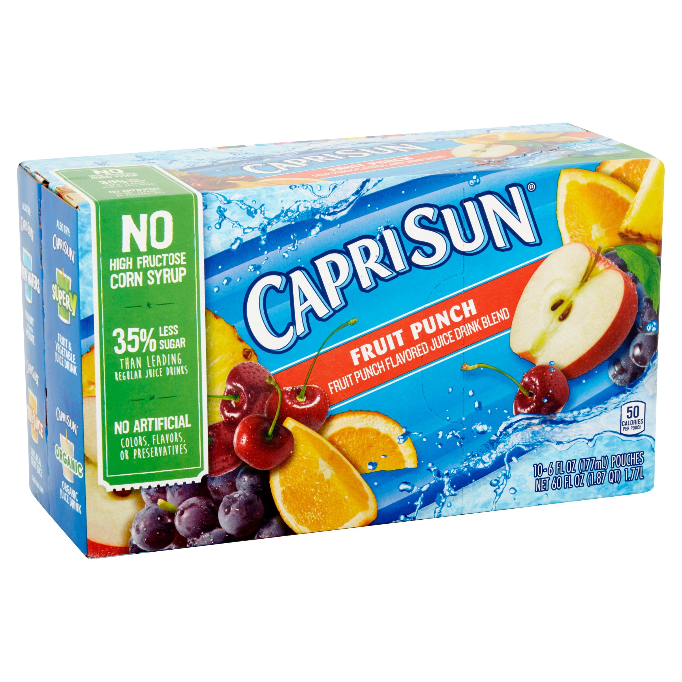 Capri Sun Fruit Punch Juice Drink Blend, 10 count, 60 Fl Oz by Kraft Foods Group, Inc.