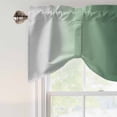 thumbnail image 4 of Tie Up Valance Curtain for Kitchen, Rat Tail Green Gray Gradual Rod Pocket Short Curtains Adjustable Tie-Up Shade Valances, Abstract Art Window Treatment for Bathroom Living Room Bedroom, 4 of 9