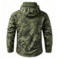 thumbnail image 3 of Hsovts Men’s Camouflage Soft Shell Tactical Jacket Hooded Fleece Lined Waterproof Windbreaker Winter Fall Mens Jackets For Outdoor Green XXL, 3 of 3