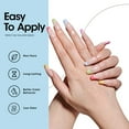thumbnail image 6 of Gellen Gel Liner Nail Polish, 6 Colors White Yellow Purple Nail Art Gel Nail Polish Set, Gel Polish Soak Off UV Cure Gel Built Thin Nail Brush Valentine's Day Gifts for Women, 6 of 9