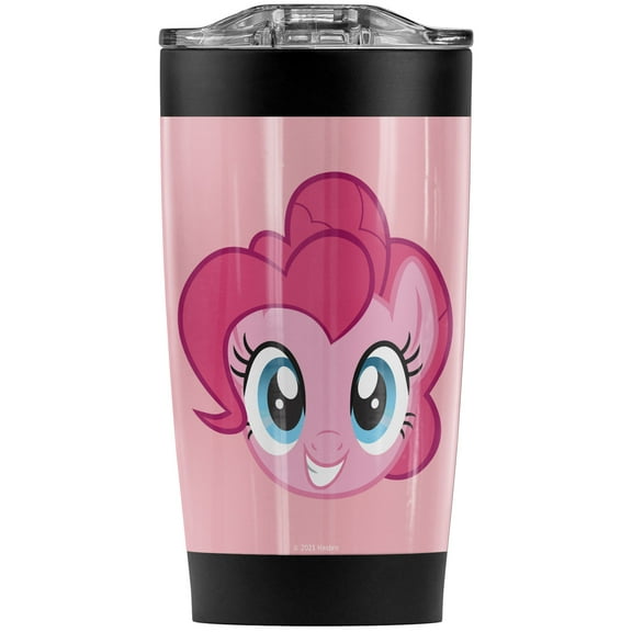 My Little Pony Tv/Pinky Pie Head Stainless Steel Tumbler 20 oz Coffee Travel Mug/Cup, Vacuum Insulated & Double Wall with Leakproof Sliding Lid | Great for Hot Drinks and Cold Beverages