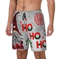 thumbnail image 2 of Haiem Cute Santa Mens Swim Trunks with Compression Liner 2 in 1 Swimming Shorts Stretch Swimwear Quick Dry,Board Shorts-X-Large, 2 of 9