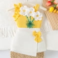 thumbnail image 2 of GXWEA Toddler Girl Clothes Toddler Girl Clothes 3T Summer Toddler Girl Clothes Baby Girl Sleeveless Shirt Shorts Set Cute Outfits, 2 of 9
