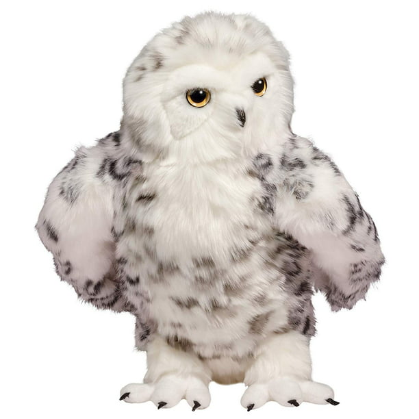 Douglas Shimmer Snowy Owl Plush Stuffed Animal with Jointed Head -  