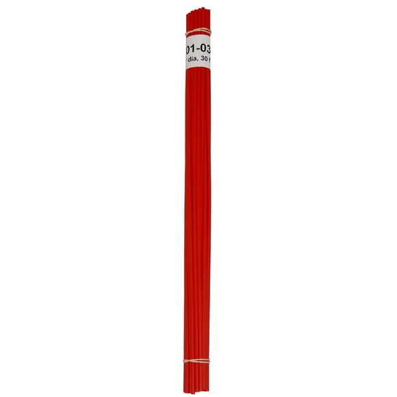 Varillas de soldadura de plástico de polietileno de alta densidad (HDPE) naranja Polyvance de 1/8" de diámetro, 30 pies. Fabricadas en EE. UU. para canoas, kayaks, guardabarros de motos de cross y tan