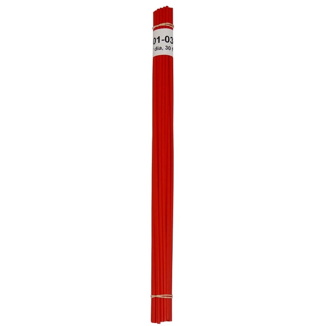 Varillas de soldadura de plástico de polietileno de alta densidad (HDPE) naranja Polyvance de 1/8" de diámetro, 30 pies. Fabricadas en EE. UU. para canoas, kayaks, guardabarros de motos de cross y tan