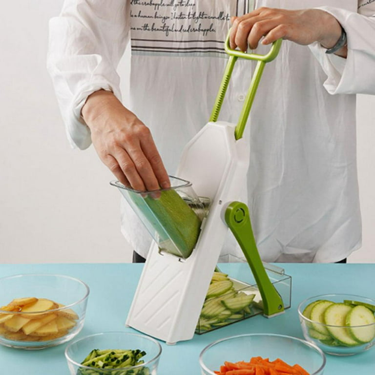 Safe Mandoline Slicer Upright Vegetable Chopper Potato Cutter, Julienne  Food Dicer Thickness Adjuster For Kitchen Fast Meal Prep - Fruit &  Vegetable Tools - AliExpress