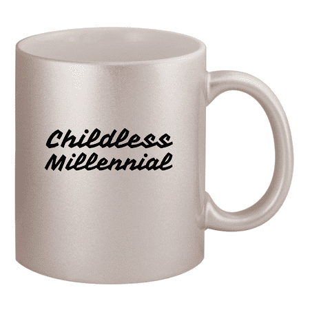 

Childless Millennial - 11oz Ceramic Silver Coffee Mug