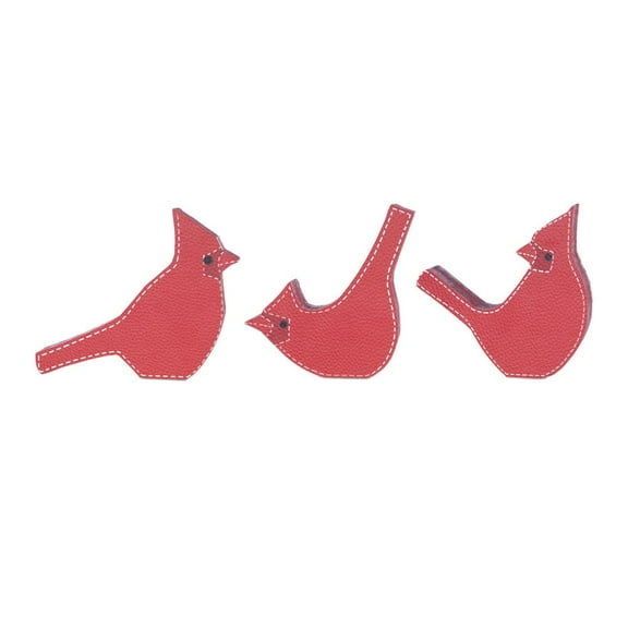 Melrose International LLC Cardinal (Set of 3) 5"H MDF