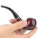 thumbnail image 4 of Pipa de tabaco, pipa de resina que imita el grano de mármol rojo Pipa para fumar Experiencia incomparable, 4 of 9