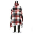thumbnail image 3 of Safdie & Co. Premium Ultra Soft Flannel Hoodzy Hooded Throw Blanket with Sherpa Winter Plaid, 3 of 6