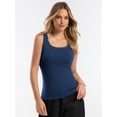 thumbnail image 3 of ANRABESS Tank Tops for Women Wool Blend Sweaters Sleeveless Casual Summer Fitted Shirts 2026 Spring Beach Vacation Clothes Deep Blue Medium, 3 of 8