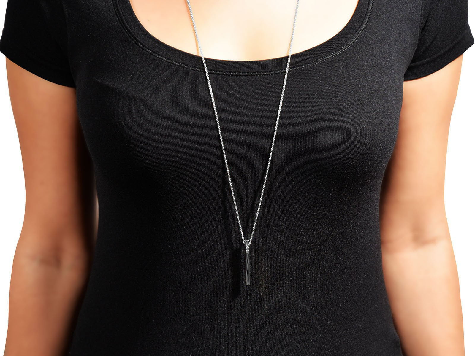 Wedding Season Import 6mm Cube Pendant with CZ Necklace Sterling Silver Adjustable 16inch with 2inch Extension Wedding Season Import 6mm Cube Pendant with CZ Necklace Sterling Silver Adjustable 16inch with 2inch Extension