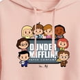 thumbnail image 3 of The Office - Dunder Mifflin Cute Characters - Juniors Cropped Pullover Hoodie, 3 of 5
