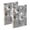 Silver Metal Flower Pattern, variant on Wirebound Notebook Hardcover Spiral Notebooks Flowers and Butterflies Flying, 60 Pages, 80 GSM, 5.7 x 8.3in
