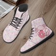 thumbnail image 3 of Wismoutput High-Top Barefoot Shoes with Cartoon Axolotl Non Slip Wear-Resistant Sneakers for Girl Students Size 6-13.5, 3 of 7