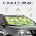 thumbnail image 7 of Picia Lemons Chamomile Flowers And Leaves 2 Piece Car Windshield Sun Shade Foldable | Foldable Sun Shield for Front Window Blocks UV Rays and Keeps Your Vehicle Cool-Small, 7 of 7