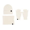 thumbnail image 2 of Clearance! Yajing Scarf and Gloves Set for Women Women&Men Warm Cute Wool Hat Scarf Slouchy Three Pieces Hat and Scarf Set for Women Beige One Size, 2 of 4