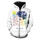 thumbnail image 1 of Sudadera con capucha y cremallera para hombre, con estampado geométrico abstracto en 3D, de gran tamaño, informal, de manga larga, estilo Harajuku, para primavera, 1 of 6