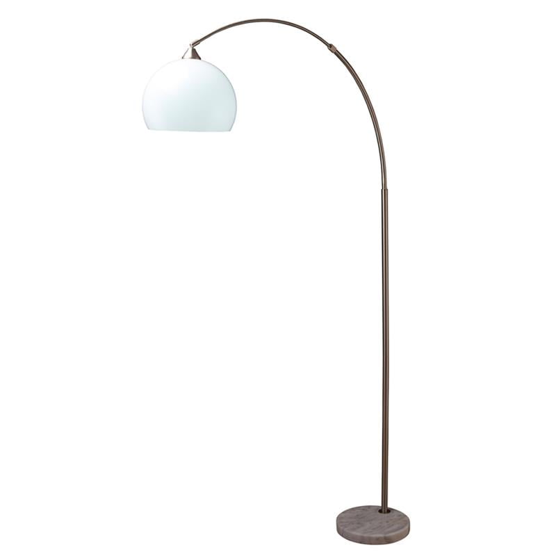 white modern floor lamp