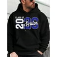 thumbnail image 2 of Men's Class of 2026 Senior Graduation Hoodie - 26 Last First Day Graphic Pullover with Number 26 Design, Heavyweight 460gsm Casual Streetwear,, 2 of 7