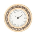 thumbnail image 6 of LUVODI 24 inch Rround Crushed Diamond Wall Clock Silver Beveled Mirrored Clock for Wall Living Room Decor, 6 of 11